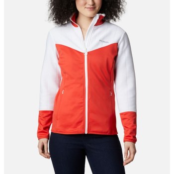 Dámské Bundy Columbia Roffe Ridge II Full Zip Fleece Oranžové Bílé YXPBZW703